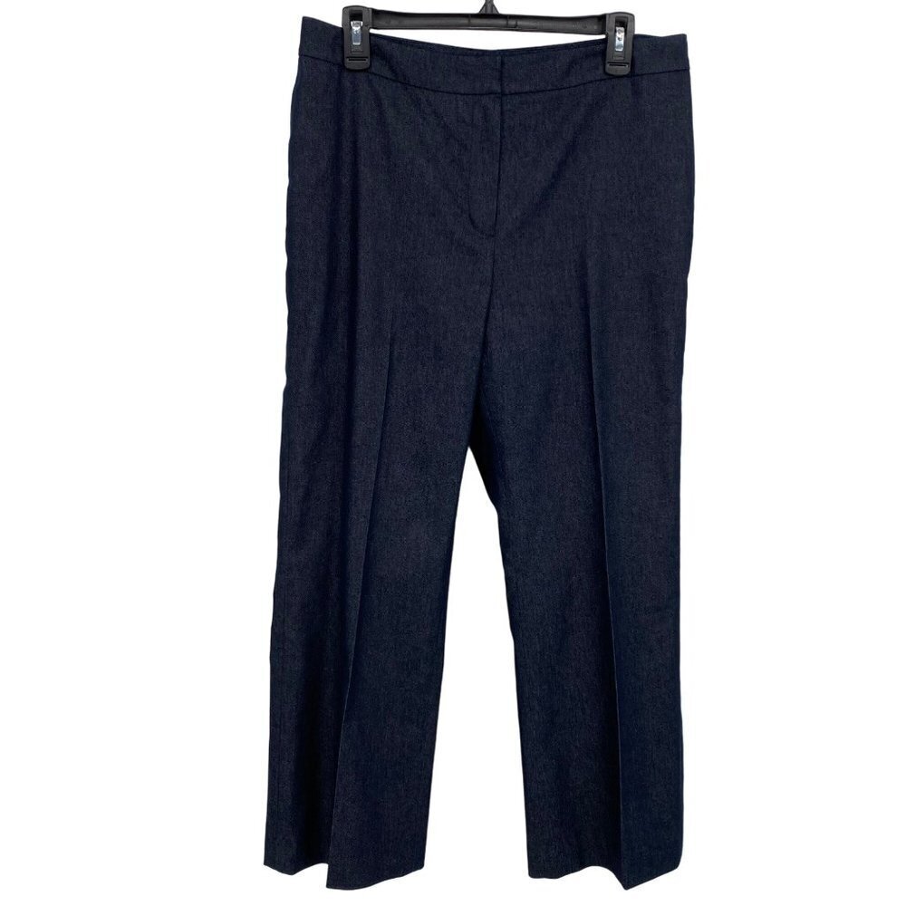 Jones Studio Women's Chambray Trouser Size 10 Blue Dressy Casual Office